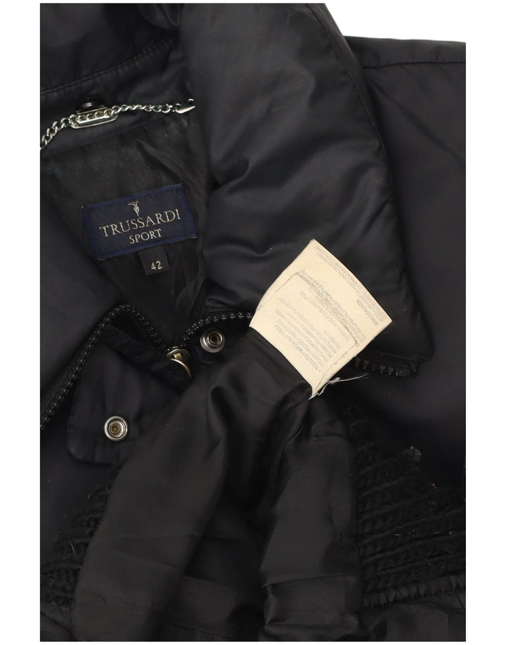 Trussardi Polstret Damejakke IT 42 Medium Sort Polyamid