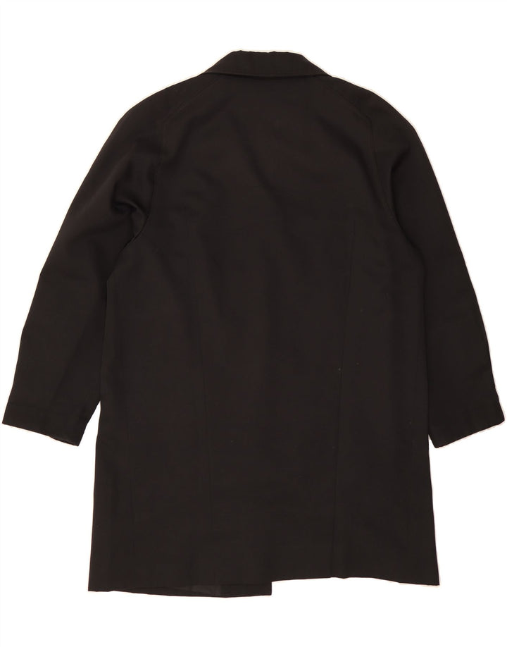 VINTAGE Womens Overcoat IT 46 Large Black Polyester Vintage Vintage and Second-Hand Vintage from Messina Hembry 