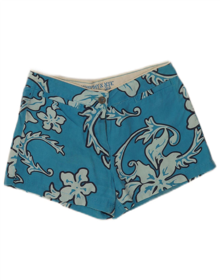 Pantaloncini da bagno da donna Murphy & Nye W29 cotone floreale blu medio