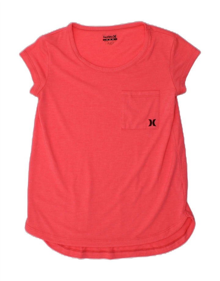 HURLEY Girls T-Shirt Top 10-11 Years Medium Pink | Vintage Hurley | Thrift | Second-Hand Hurley | Used Clothing | Messina Hembry 