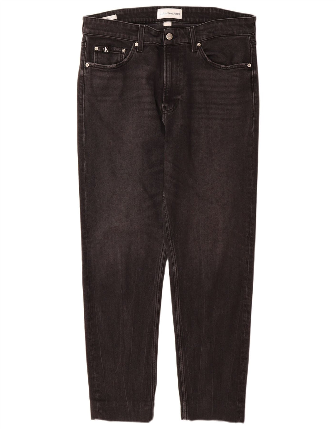 CALVIN KLEIN Mens Tapered Jeans W32 L29  Black