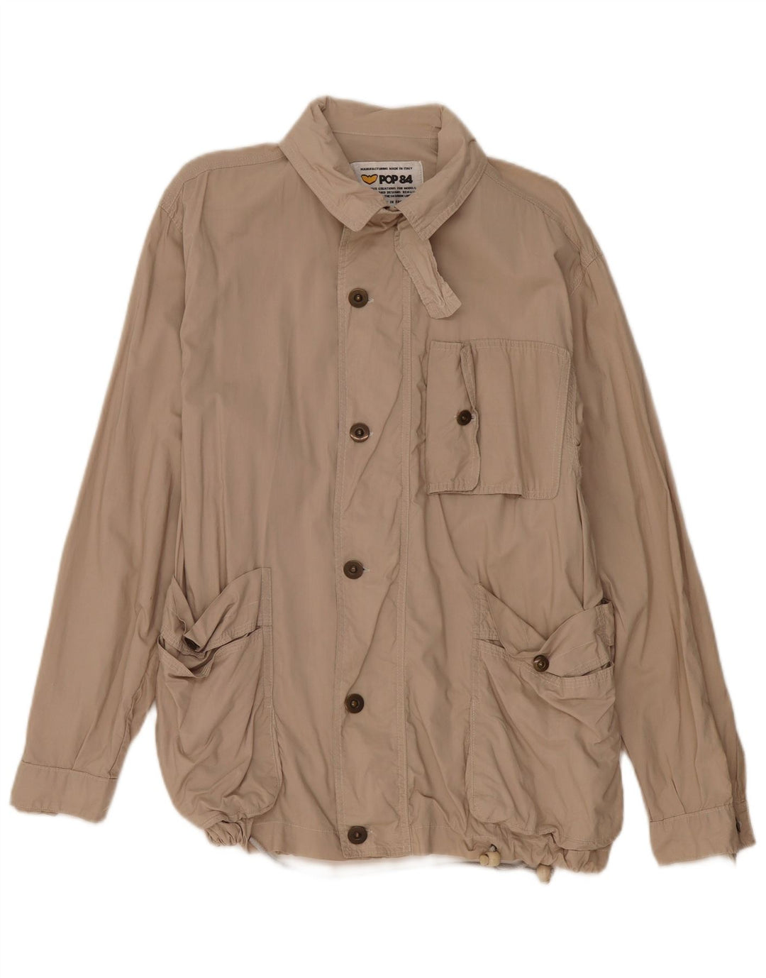 POP 84 Herren-Utility-Jacke UK 38 Medium Beige