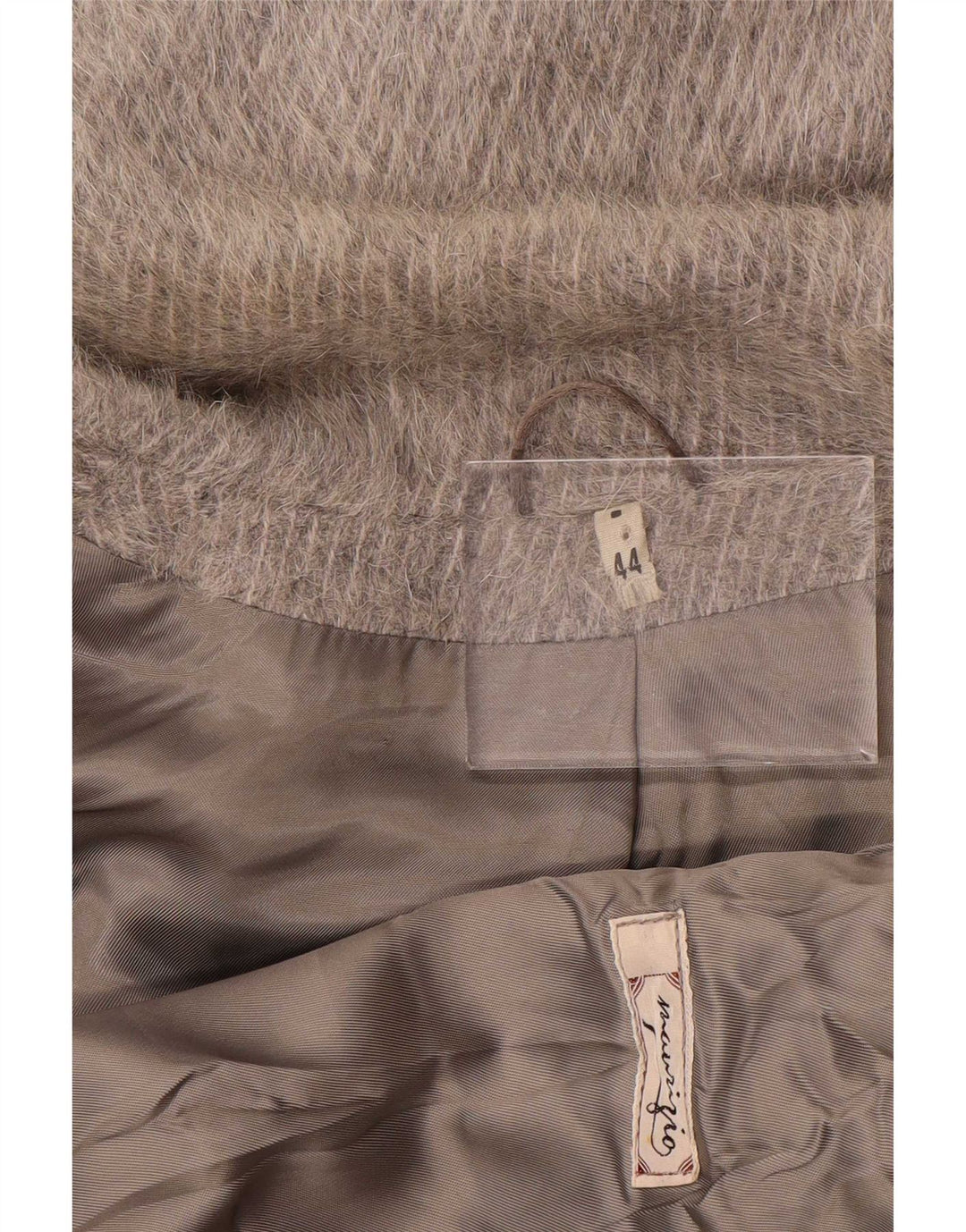 vintage Femme Double Breasted Manteau EU 44 XL Gris