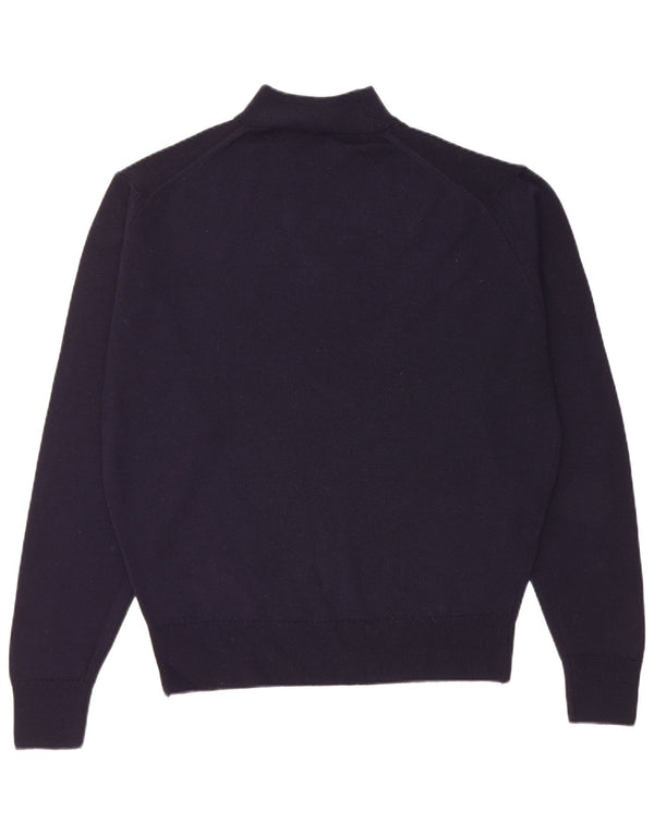 St. Bernard Mens Regular Fit Turtle Neck Jumper Sweater Large Navy Blue