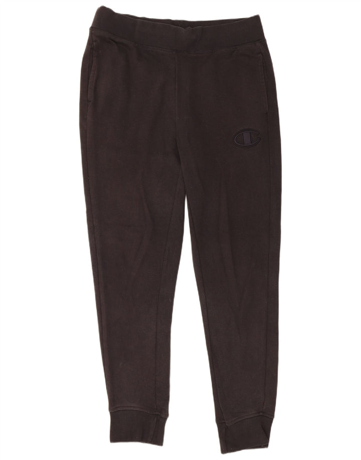 Champion Mens Tracksuit Trousers Joggers Medium Black Cotton