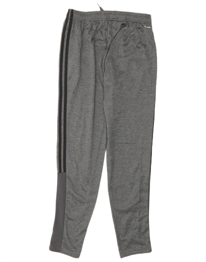 Pantaloni da tuta Adidas da uomo piccoli in poliestere grigio