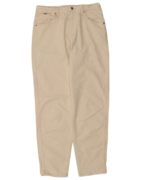 PEPE Jeans Damen Rachel Tapered Jeans W31 L30 Beige Baumwolle