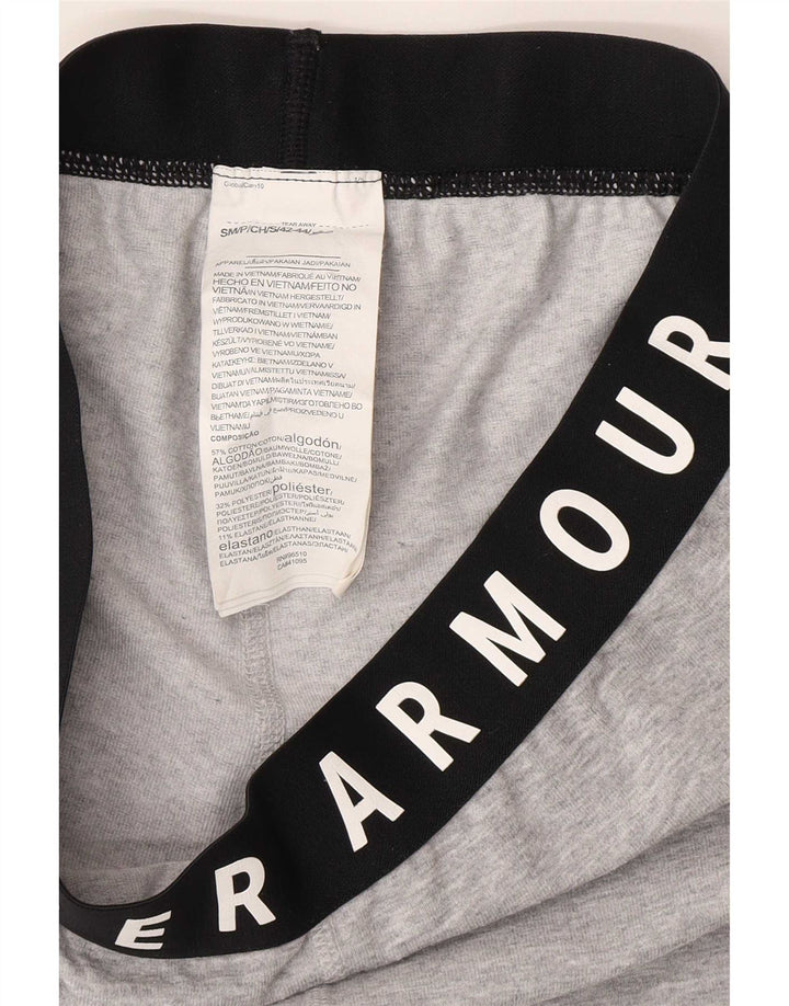 Under Armour Womens Graphic Capri Leggings UK 8 Small Grey Colourblock