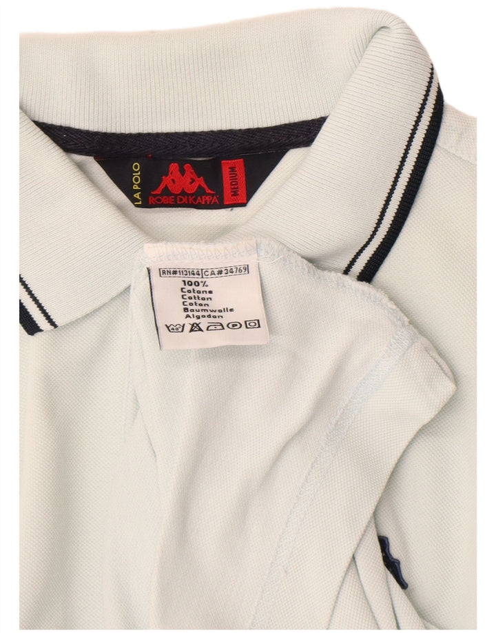 Kappa Mens Polo Shirt Medium Blue Cotton