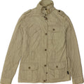 BARBOUR Womens Padded Quilted Jacket UK 8 Small Khaki Vintage Barbour and Second-Hand Barbour from Messina Hembry 
