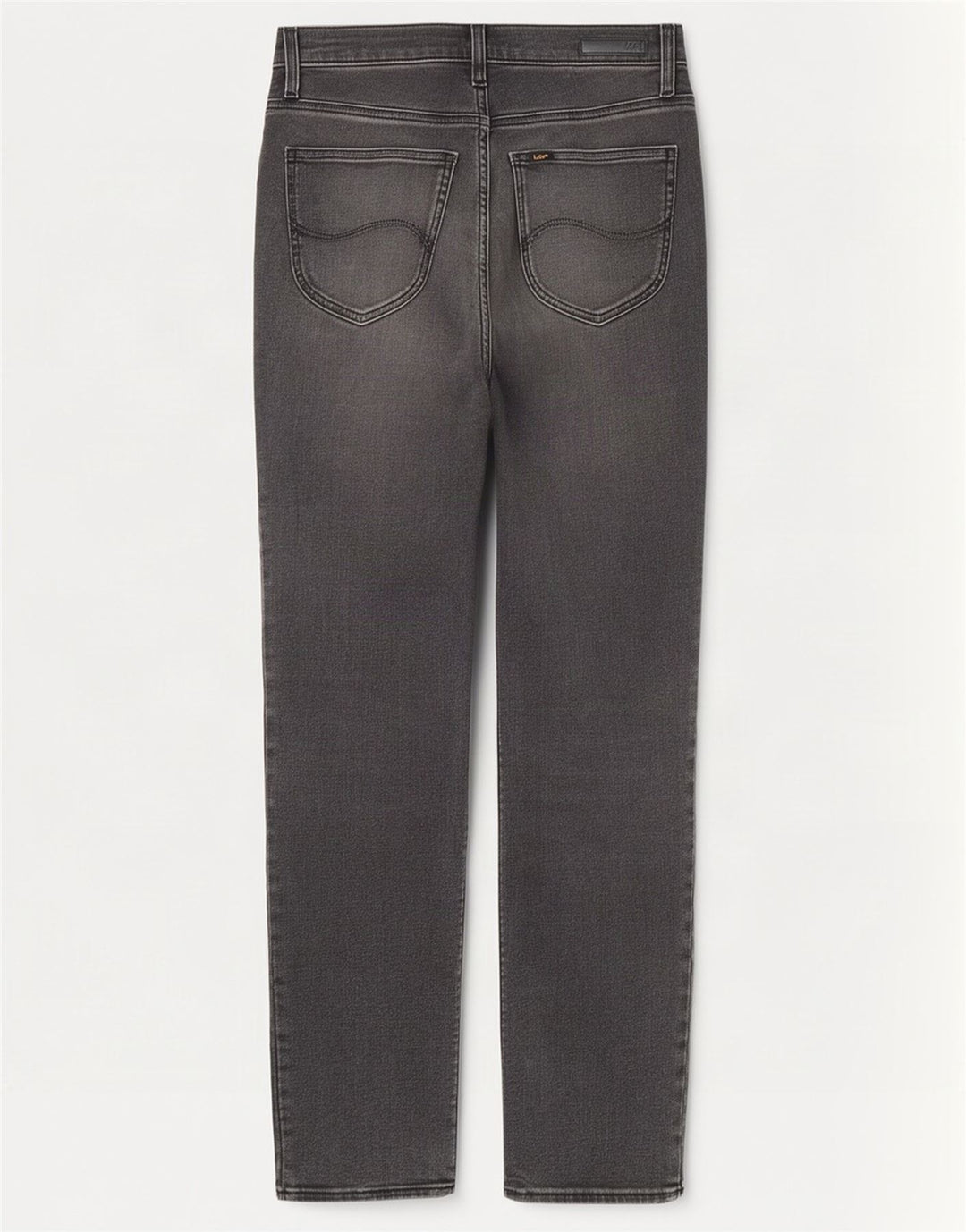 Lee Womens Carol Straight Jeans W27 L27 Grey Cotton