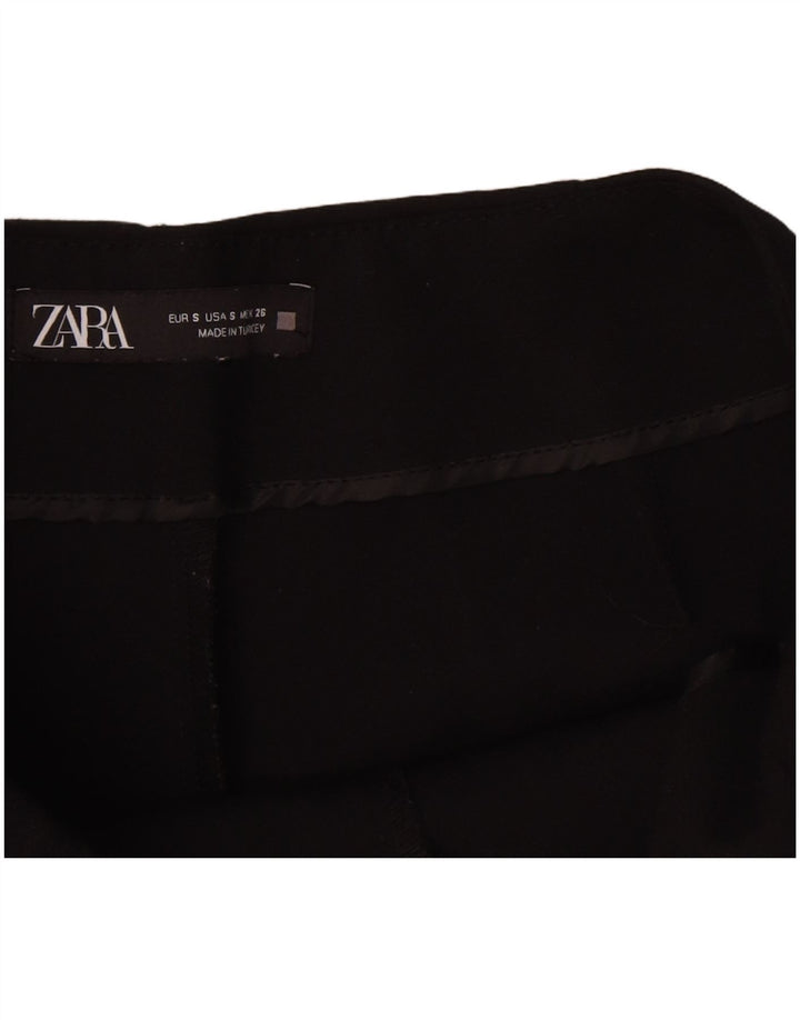 Zara Womens Casual Shorts Small W26 Black Polyester
