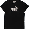 PUMA Boys Graphic T-Shirt Top 9-10 Years Black Cotton | Vintage Puma | Thrift | Second-Hand Puma | Used Clothing | Messina Hembry 