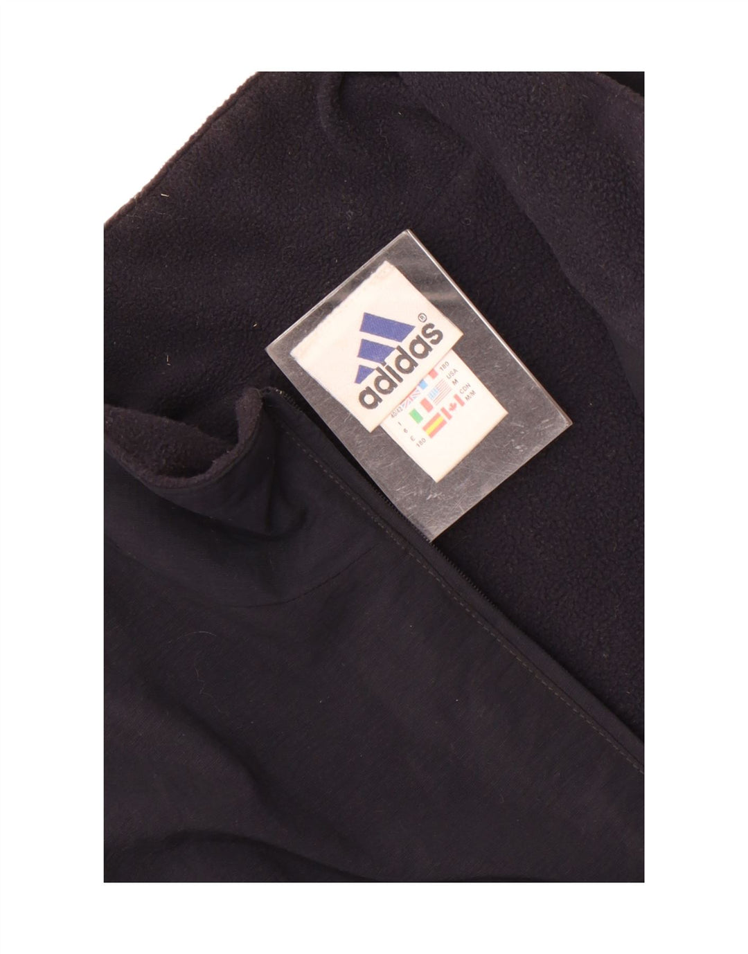 Adidas Herre Pullover Træningsdragt Topjakke UK 40/42 Medium Navy Blue