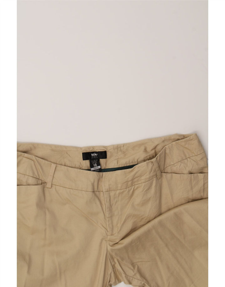 MOSSIMO Womens Straight Capri Trousers US 16 2XL W38  L22  Beige Cotton Vintage Mossimo and Second-Hand Mossimo from Messina Hembry 