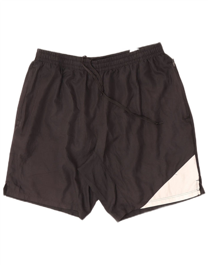 Pantaloni scurți sport Umbro pentru bărbați, mari, negru, poliester color bloc