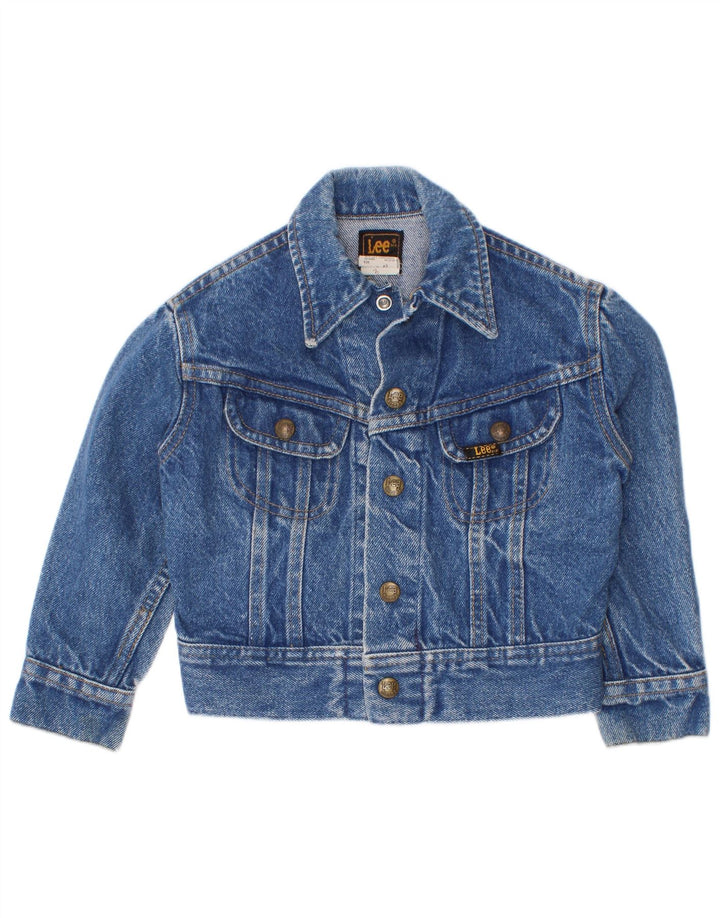 Giacca di jeans per ragazze Lee 4-5 anni grande in cotone blu
