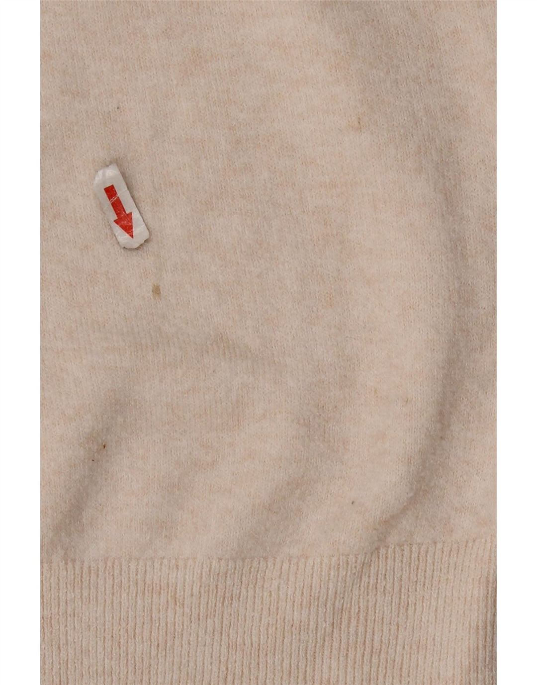Marks & Spencer Womens Polo Neck Jumper Sweater UK 14 Medium Off White