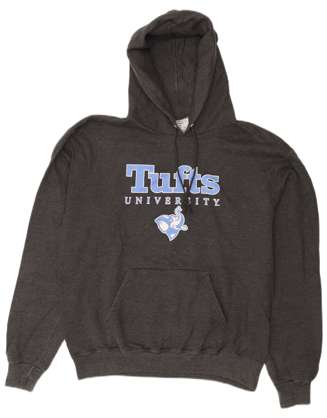 Champion Mens Tufts University Graphic Hoodie Jumper Medium Grey