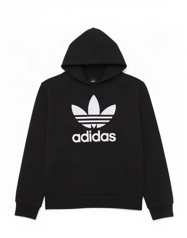 Adidas Boys Graphic Hoodie Džemper 8-9 godina crni pamuk
