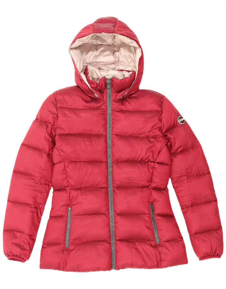 Colmar Womens Hooded Padded Jacket IT 46 Large Red Polyester