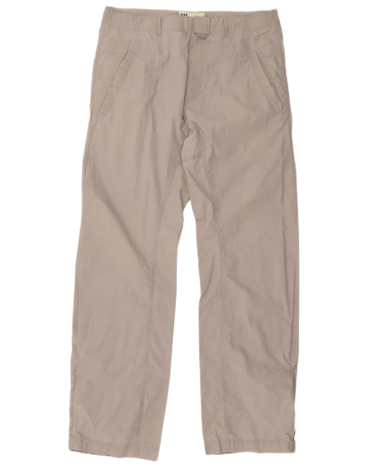 CAT Mens Straight Chino Trousers W32 L34 Grey Polyester