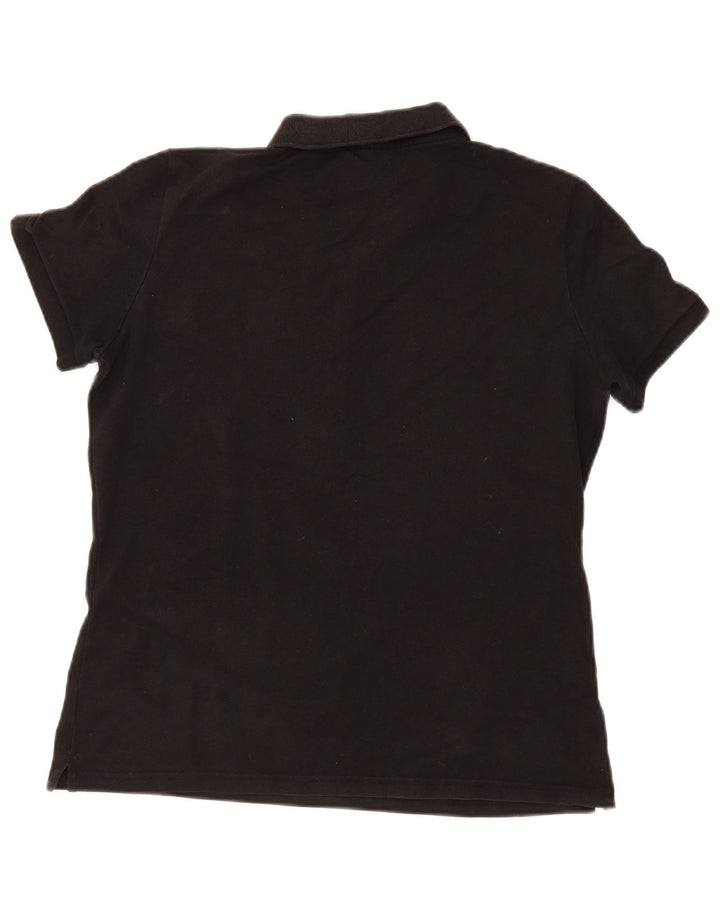 Lacoste Womens Polo Shirt Size 48 XL Black Cotton