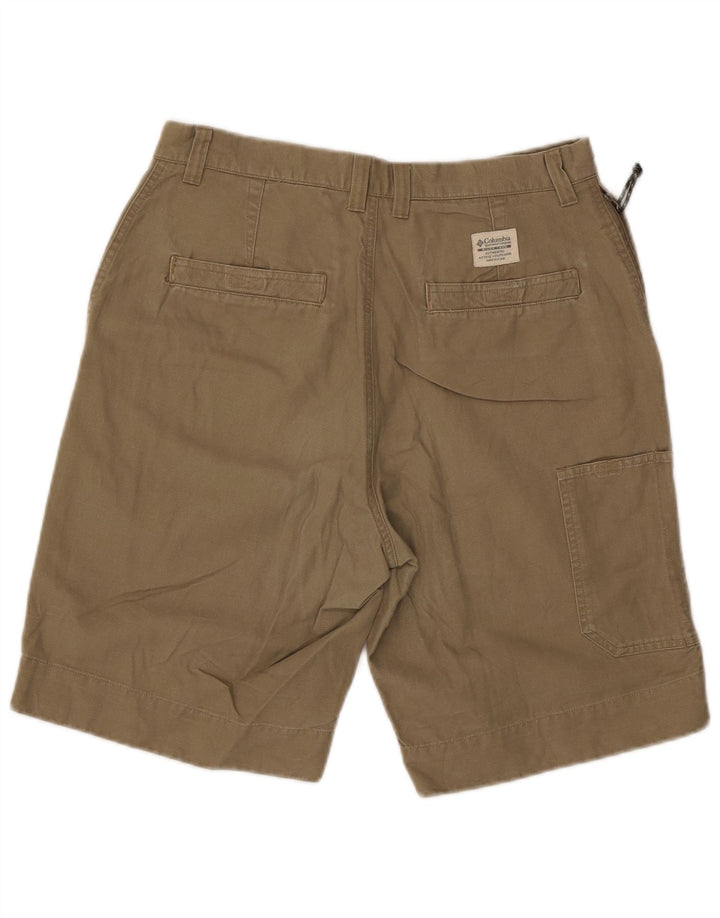 Pantaloncini cargo da uomo Columbia W32 cotone kaki medio