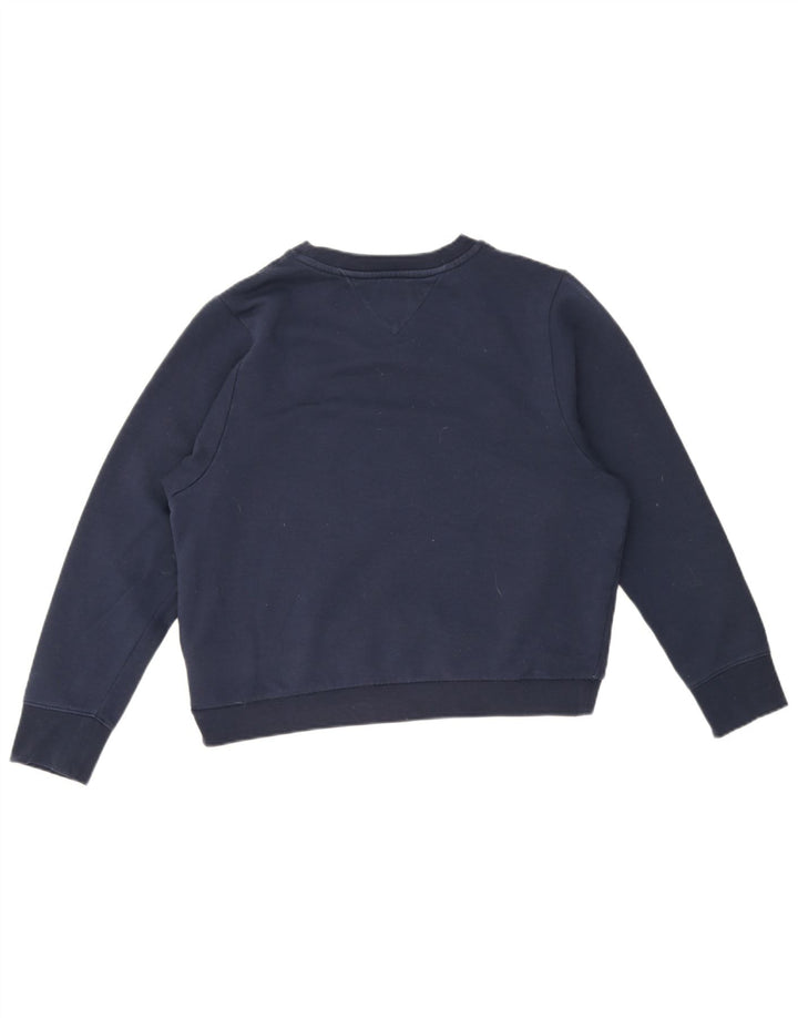 Tommy Hilfiger Sweat-shirt surdimensionné pour femme UK 10 Petit Bleu marine