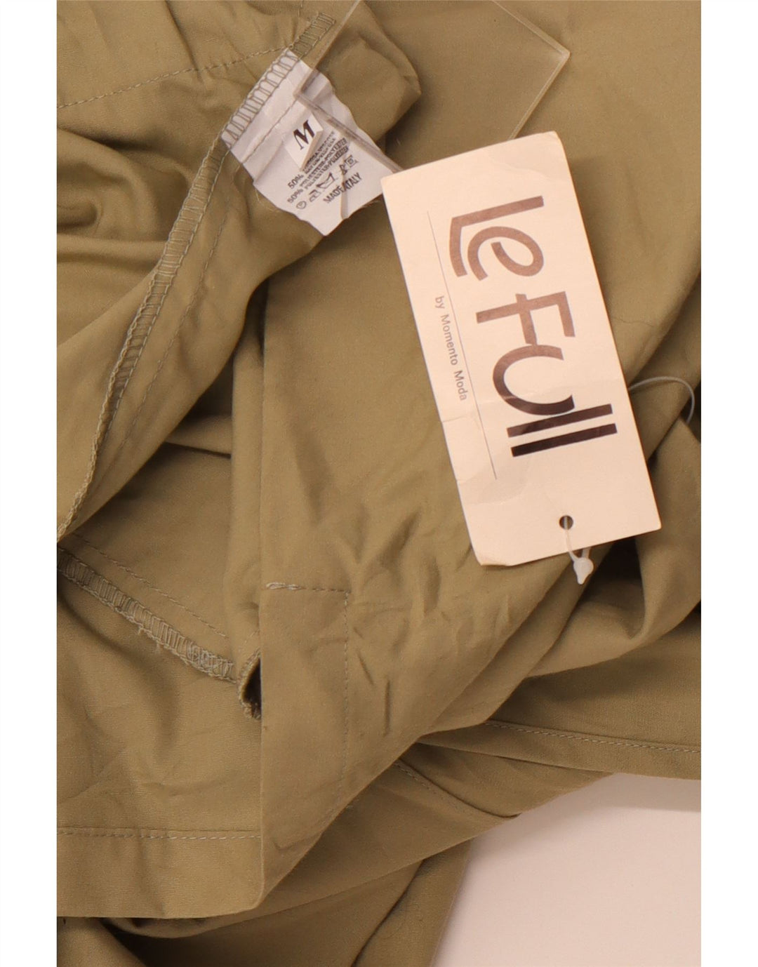 LE FULL Womens Oversized Hooded Double Breasted Coat UK 14 Medium Khaki