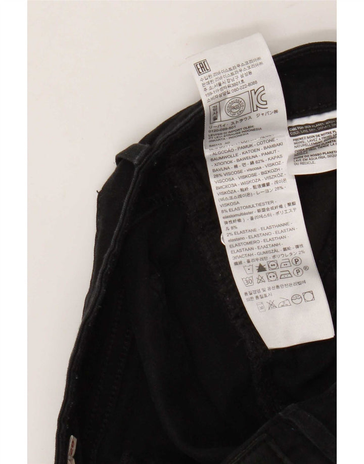 Женские прямые джинсы Levi's 714 W28 L32, черный хлопок