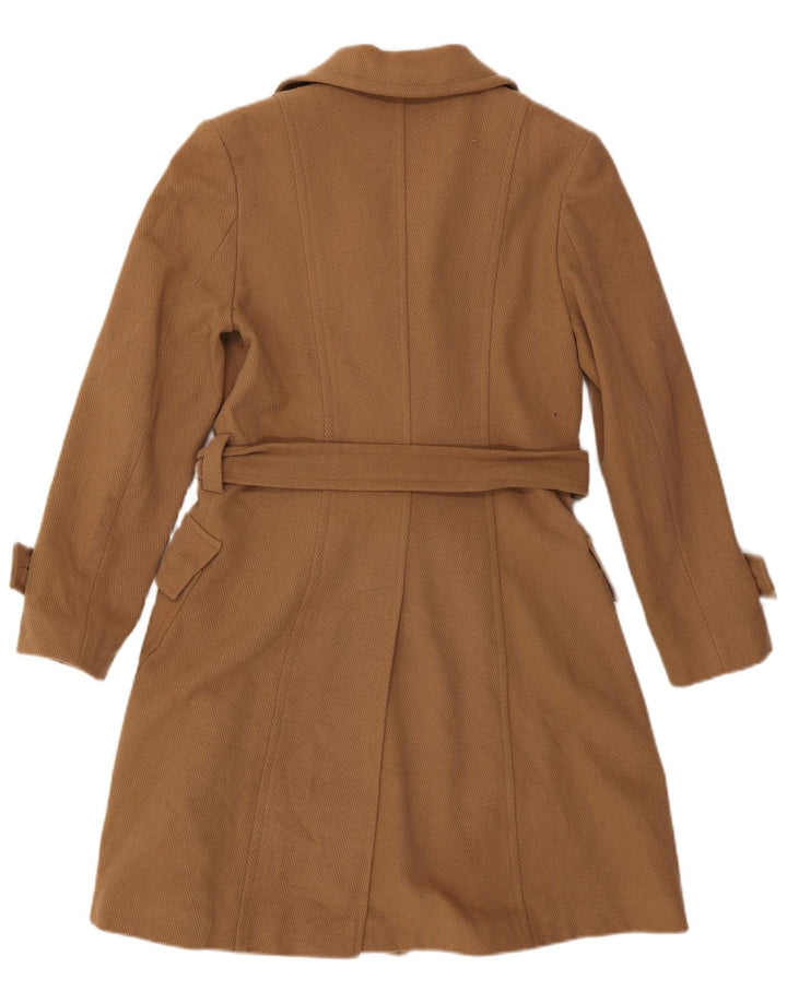 Onyx Womens Double Breasted Coat IT 44 Medium Brown Wool