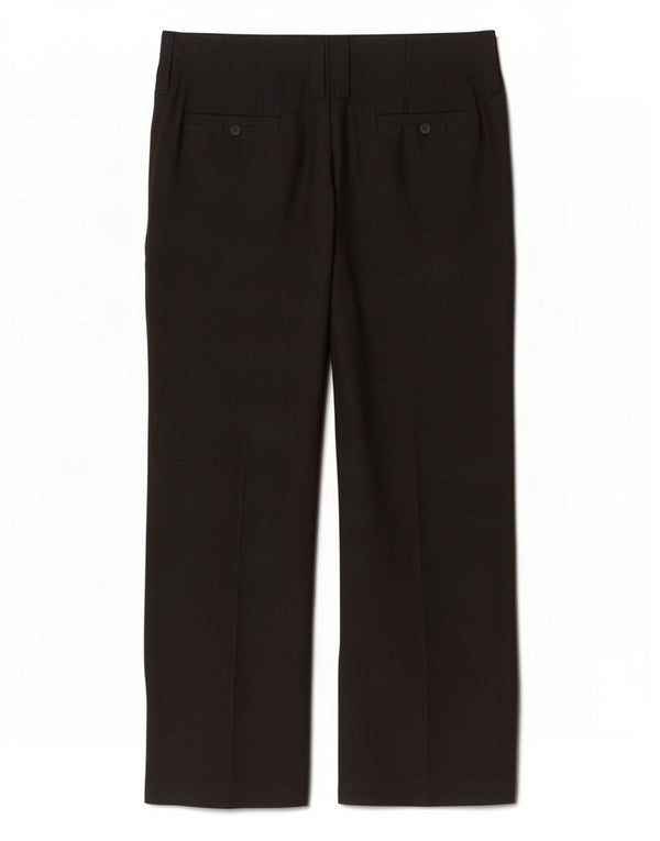 Zara Γυναικείο παντελόνι Chino με φαρδύ πόδι EU 42 Large W32 L28 Μαύρο λινό