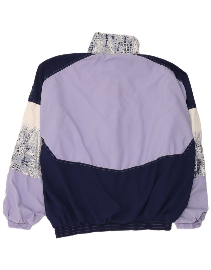 Erbacher Mens Tracksuit Top Jacket XL Navy Blue Colourblock