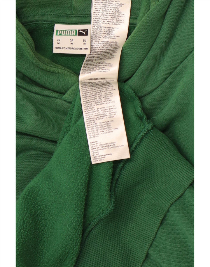 PUMA Herren Kapuzenpullover aus mittelgrüner Baumwolle