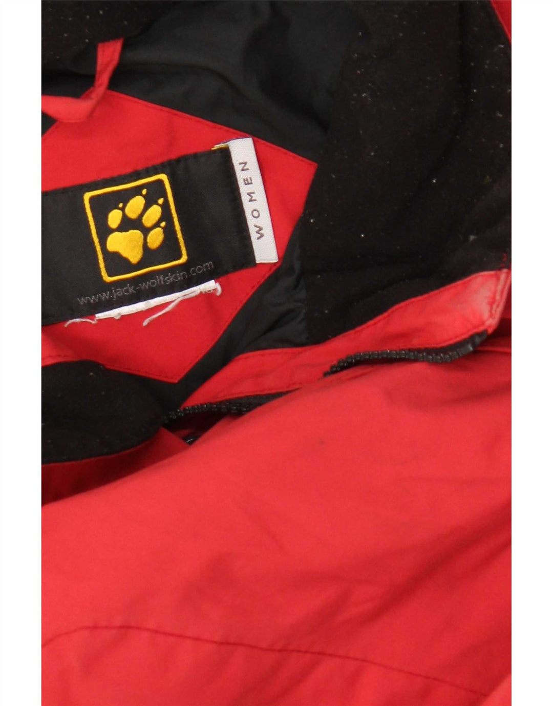 Jack Wolfskin Womens Rain Jacket UK 14 Large Red Polyamide