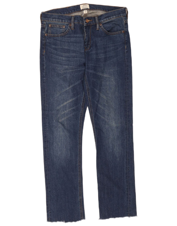 J. Crew Mens Matchstick Straight Jeans W28 L28 Bleu Coton