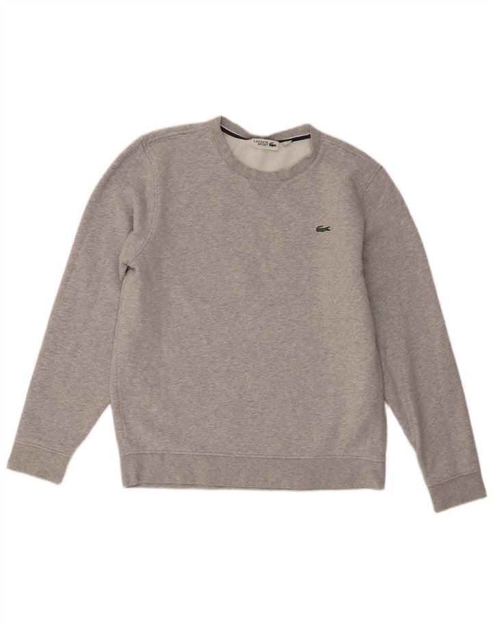 Lacoste Sweat-shirt pour homme Taille 4 Coton moucheté gris moyen