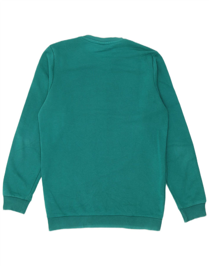 Fila Mens Graphic Sweatshirt Jumper Small Green Cotton