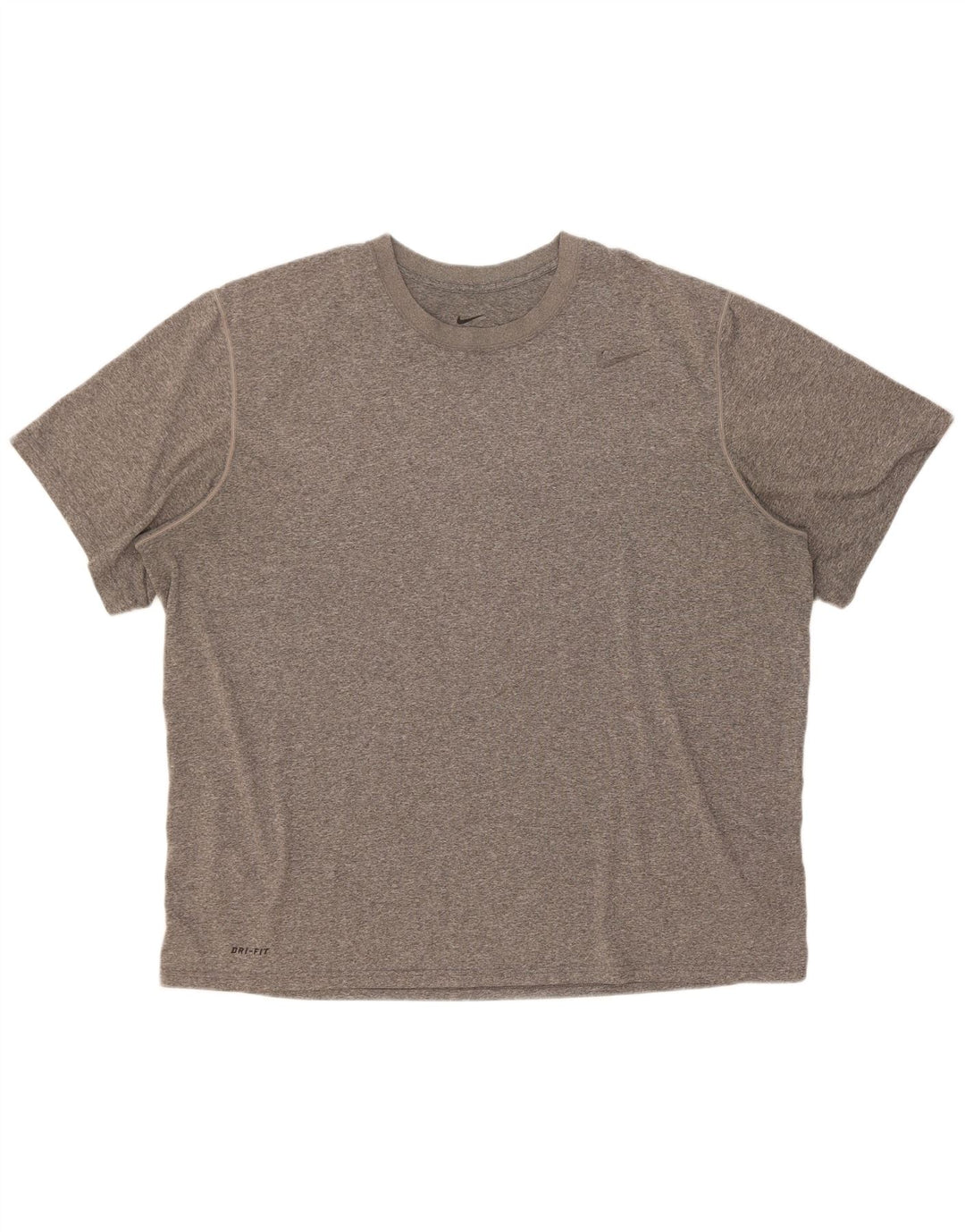 Nike Mens Dri Fit T-Shirt Top 2XL Grey Flecked Polyester