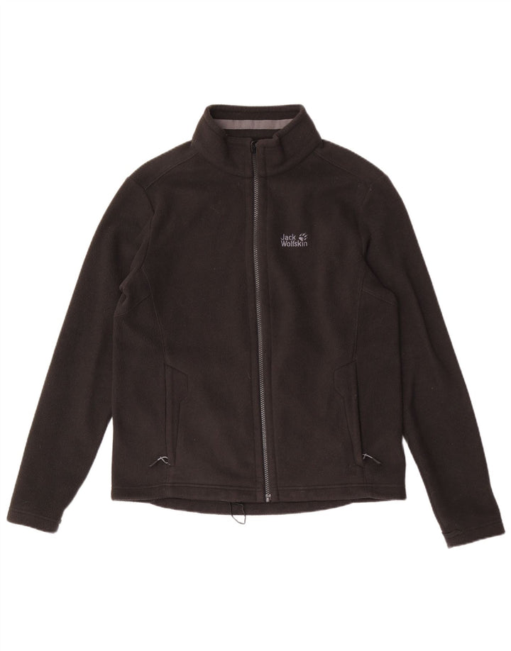 Giacca in pile da uomo Jack Wolfskin UK 36/38 Small Poliestere nero