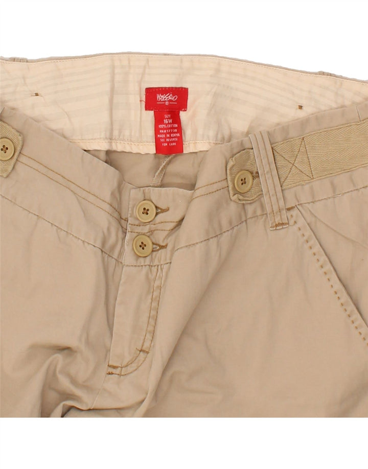 MOSSIMO Womens Chino Shorts US 16 2XL W38  Beige Cotton Vintage Mossimo and Second-Hand Mossimo from Messina Hembry 