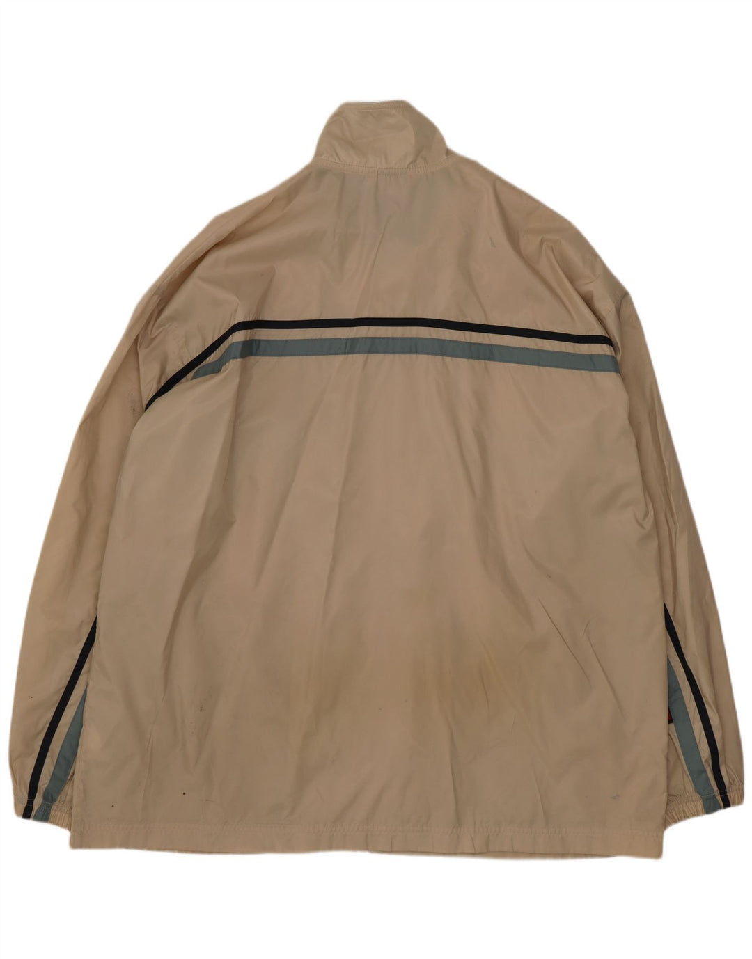 Nike Herren-Trainingsanzugoberteil, Jacke, 2XL, beige gestreift, Polyester