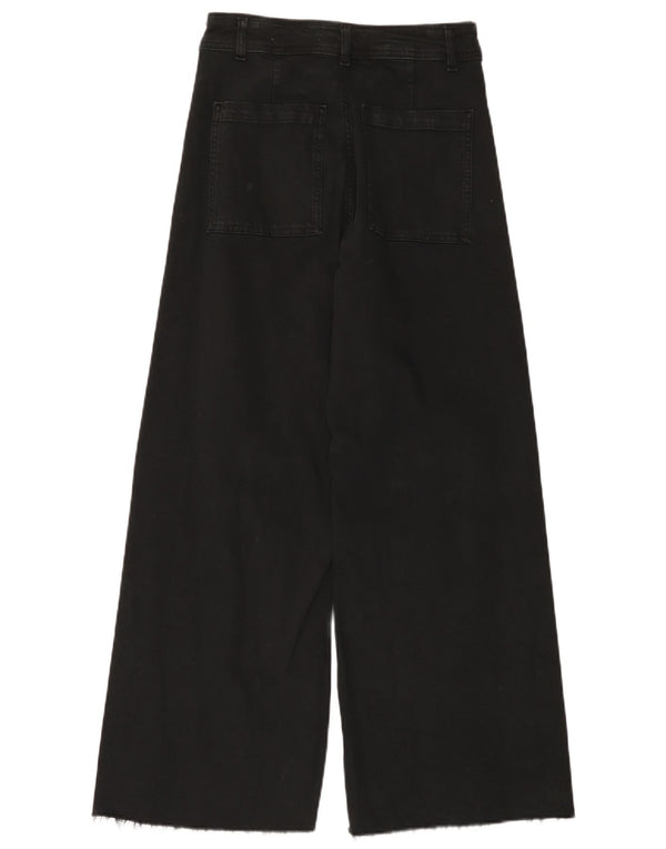 Jeans Zara da donna a gamba larga EU 40 medio W30 L28 neri