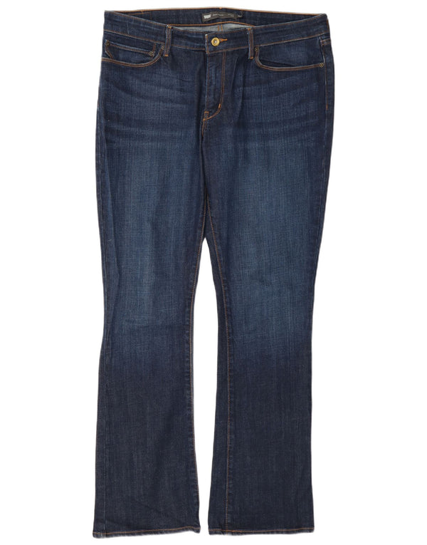 Женские джинсы Levi's Demi Curve со средней посадкой W33 L32 Темно-синие хлопковые