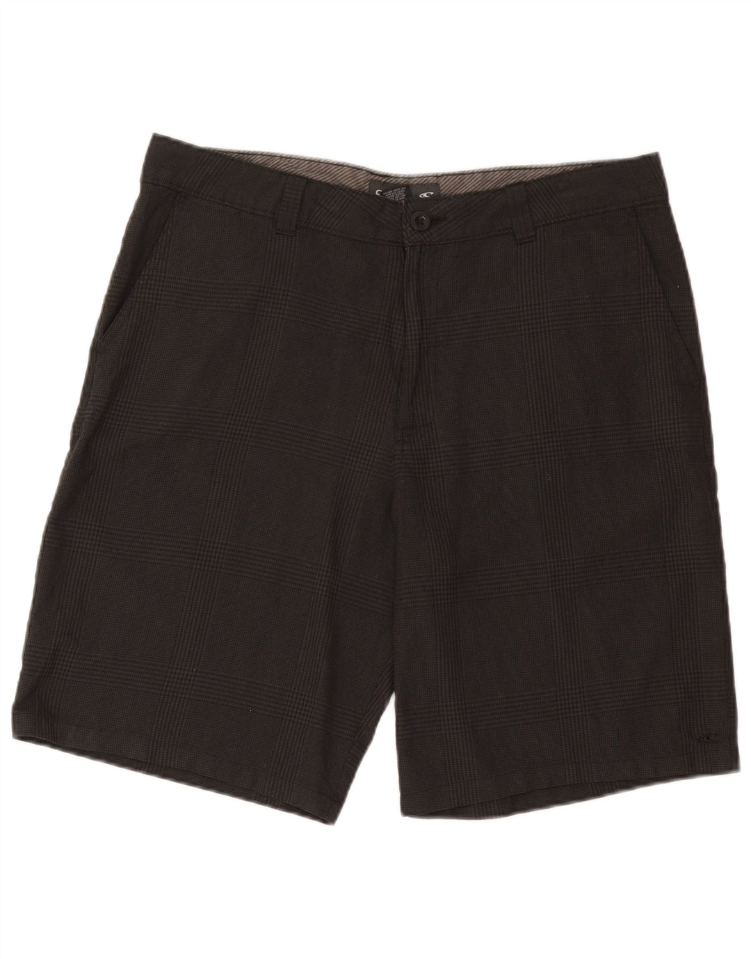 O'Neill Pantalones cortos chinos para hombre W36 Poliéster a cuadros negros grandes
