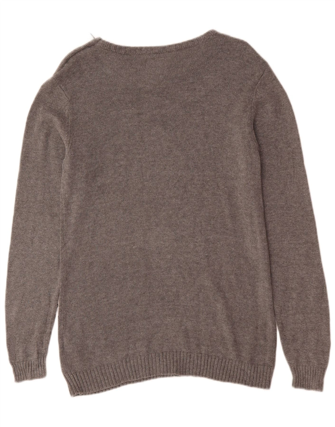 Guess Mens Boat Neck Jumper Sweater Small Grey Cotton