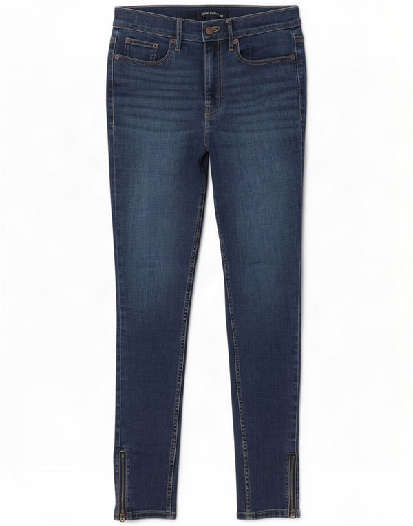 Calvin Klein Jeans skinny da donna W27 L27 Blu Cotone
