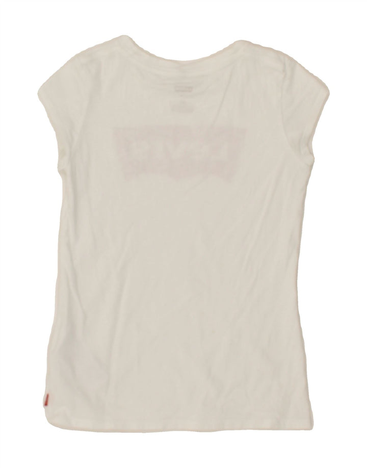 LEVI'S Boys Graphic T-Shirt Top 9-10 Years White Cotton Vintage Levi's and Second-Hand Levi's from Messina Hembry 
