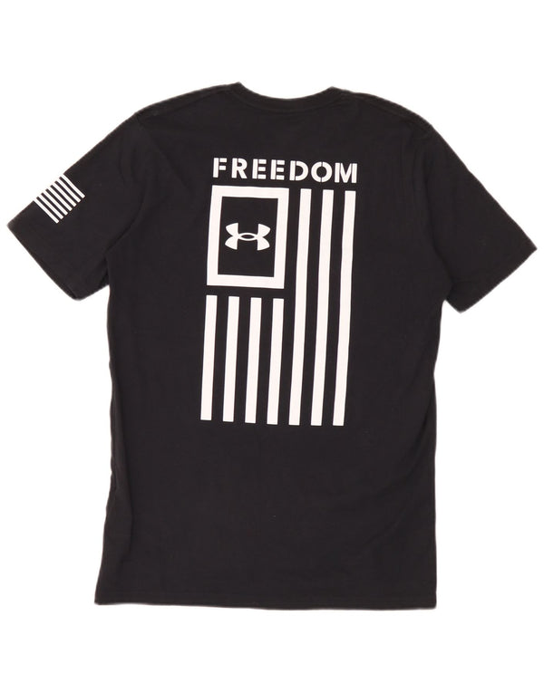 Under Armour Mens Graphic T-Shirt Top Small Black Cotton